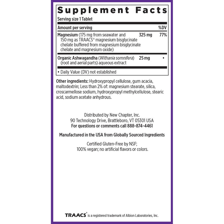 New Chapter non-GMO gluten-free seals near the bottle emphasize quality