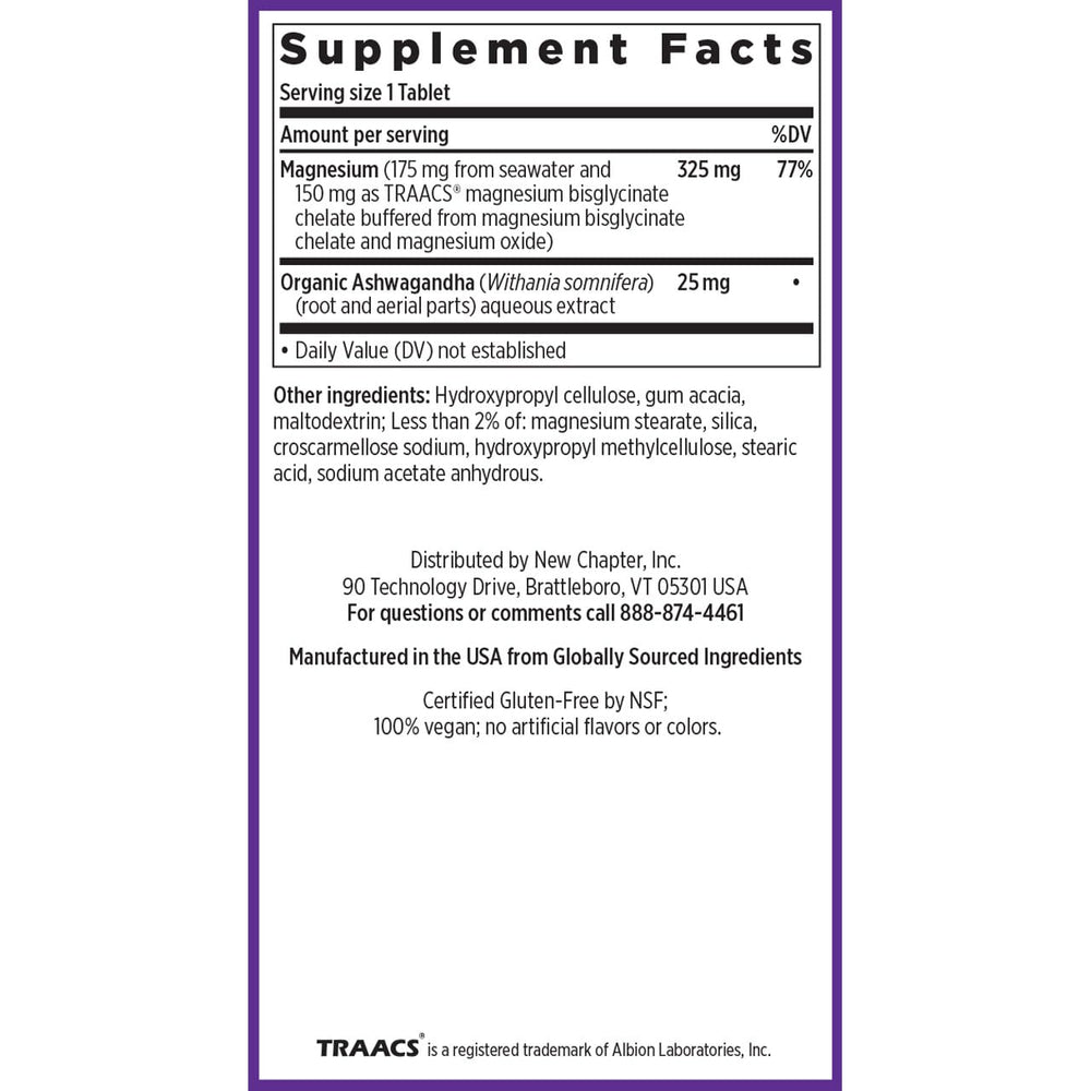 New Chapter non-GMO gluten-free seals near the bottle emphasize quality