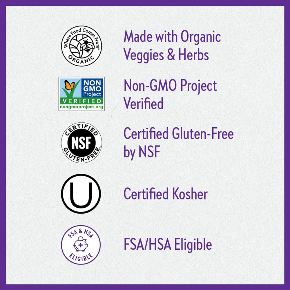 New Chapter Perfect Prenatal non-GMO verified seal communicates trusted quality.
