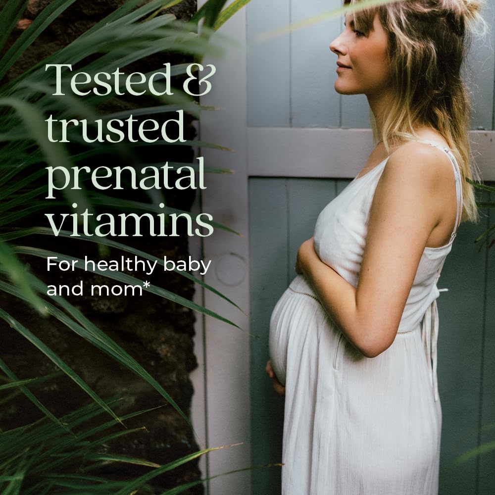 New Chapter Prenatal ginger-dosed tablet shown for gentle nausea relief