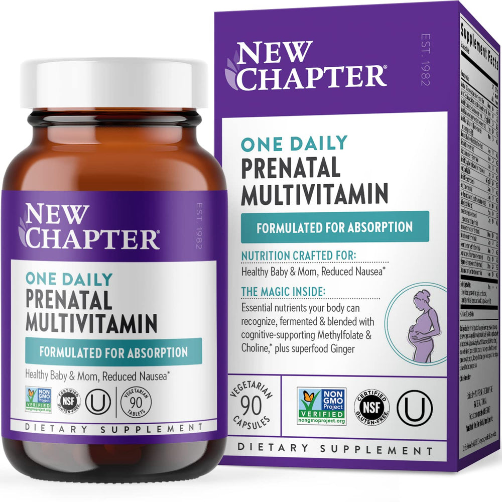 New Chapter Prenatal One Daily bottle shows convenient daily dose for expecting moms