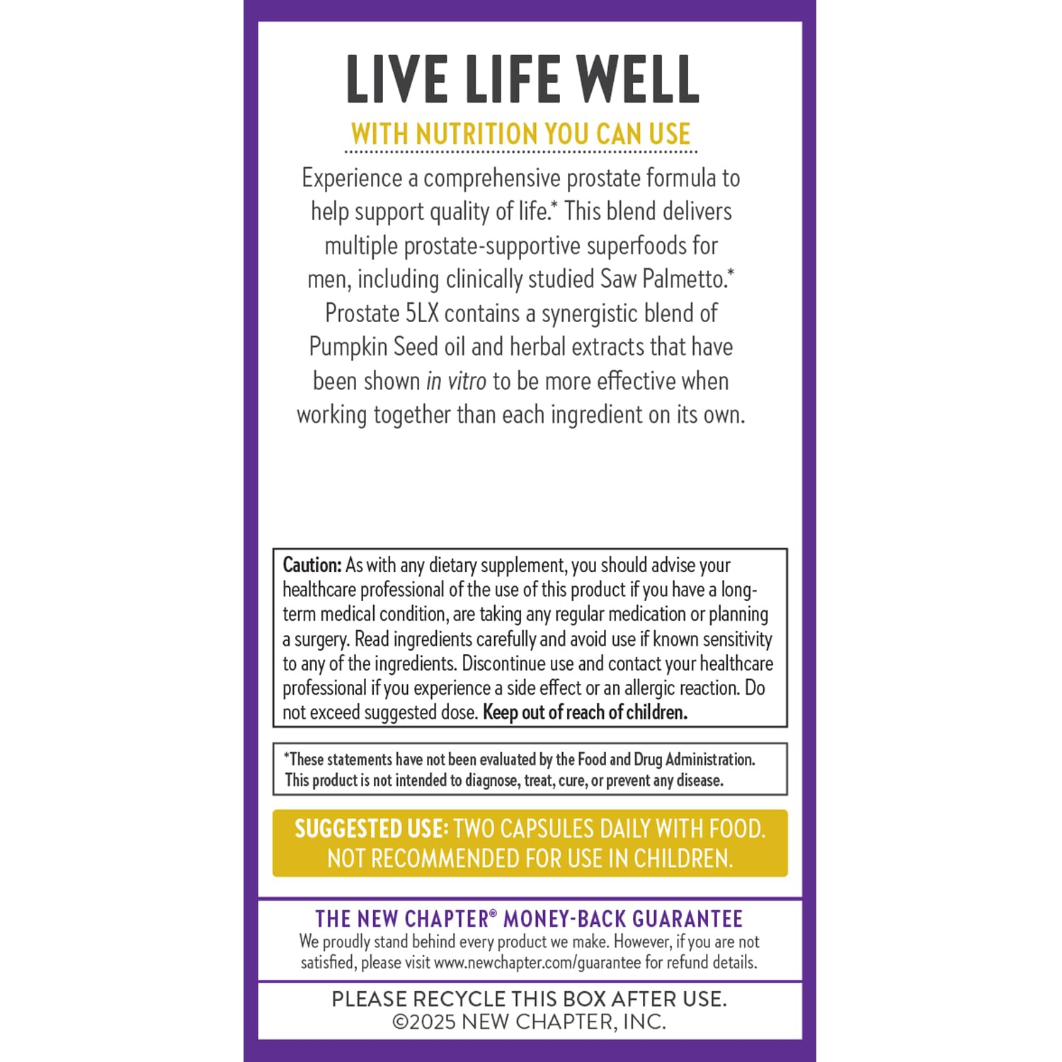 New Chapter Prostate 5LX fermented selenium – whole-food mineral support.