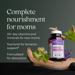 New Chapter three-in-one multivitamin-mineral-herbal bottle offers all-in-one daily support.