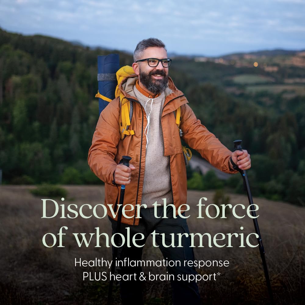 New Chapter Turmeric Force capsules packaged for easy daily use and heart-friendly routines.