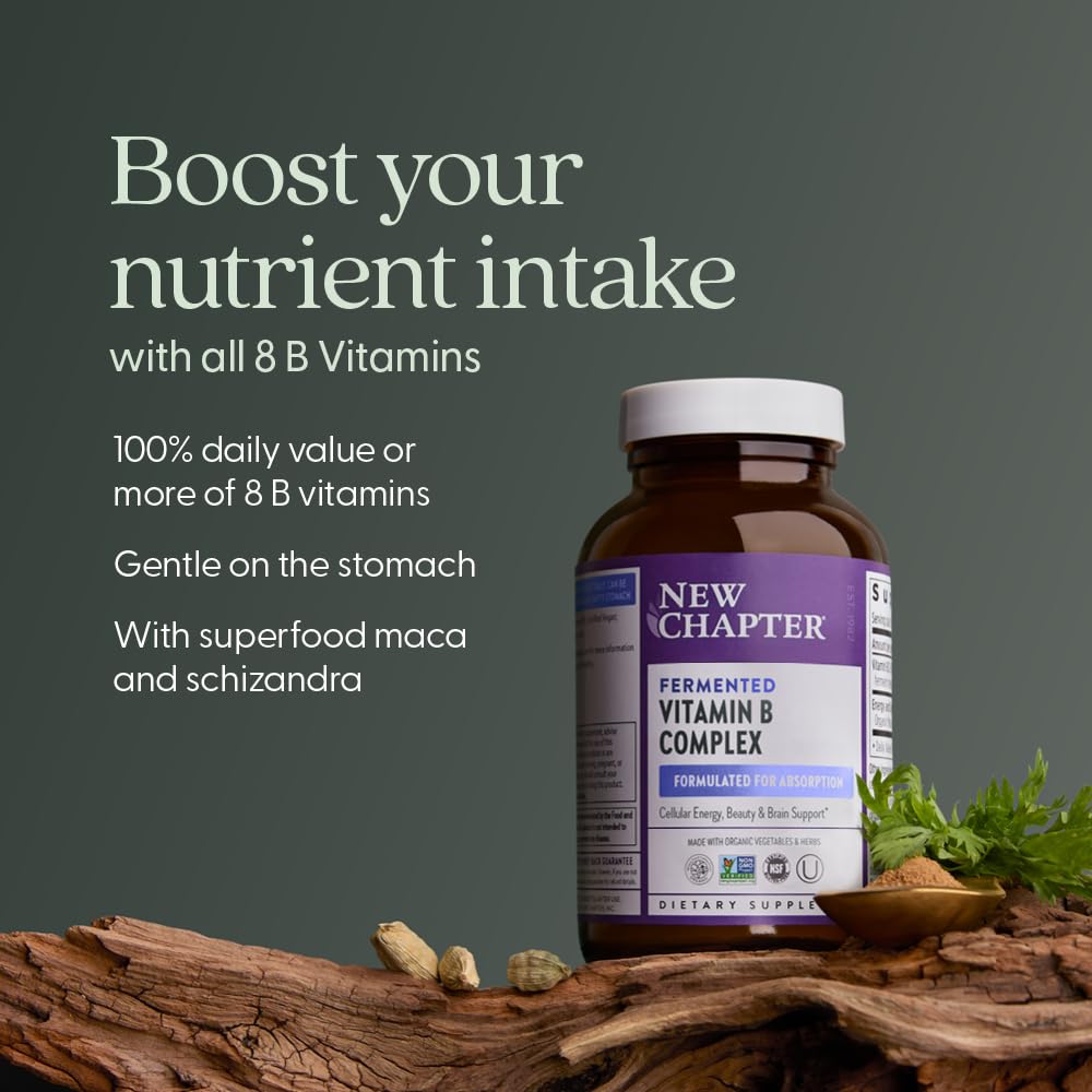 New Chapter Vitamin B Complex capsules for easy daily use