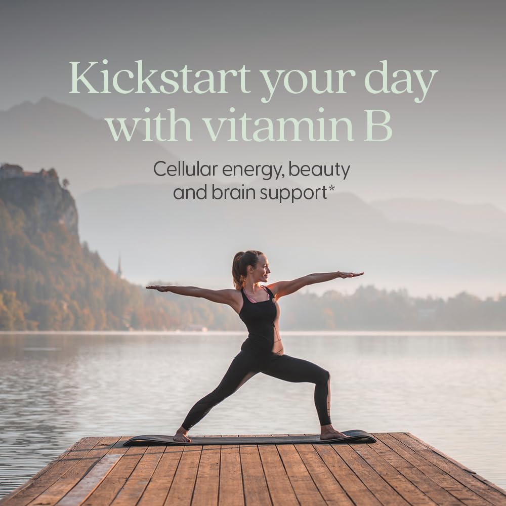 New Chapter Vitamin B Complex label close-up highlighting organic fermentation