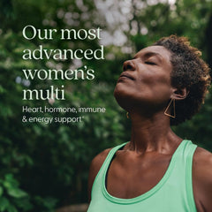New Chapter bottle back with supplement facts and heart-supporting nutrients for mature women