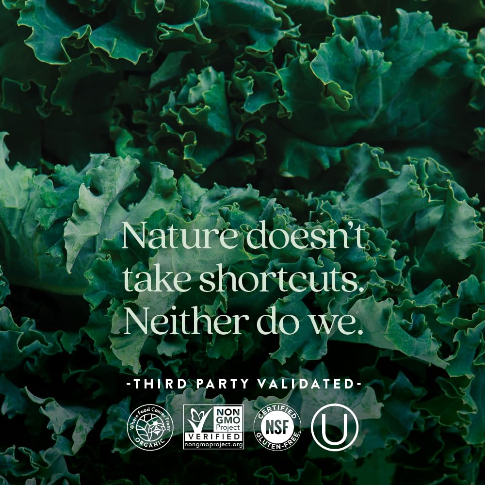 New Chapter organic vegetables visual conveying farm-fresh nutrition from real ingredients