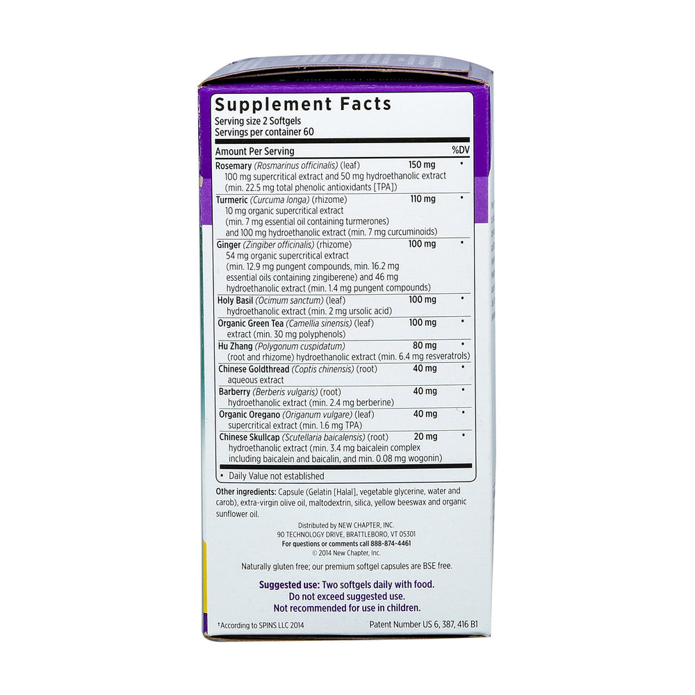 New Chapter Zyflamend Whole Body bottle on shelf — convenient 120-count