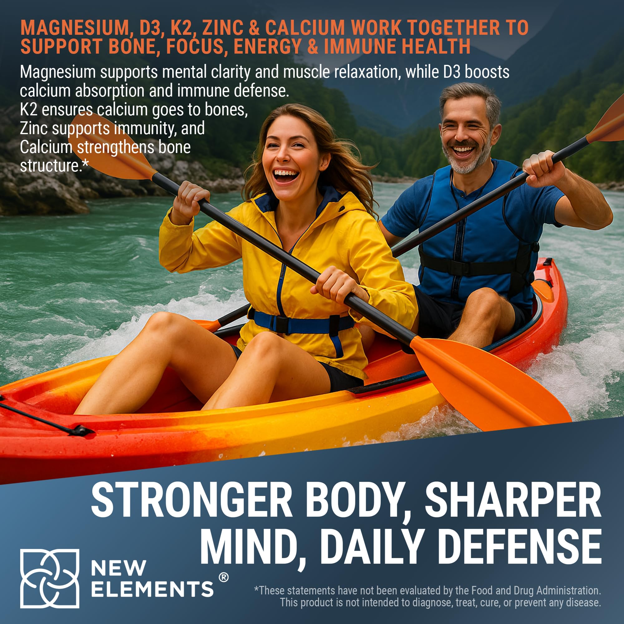 New Elements magnesium dosing with spoon for precise daily intake of highly bioavailable minerals