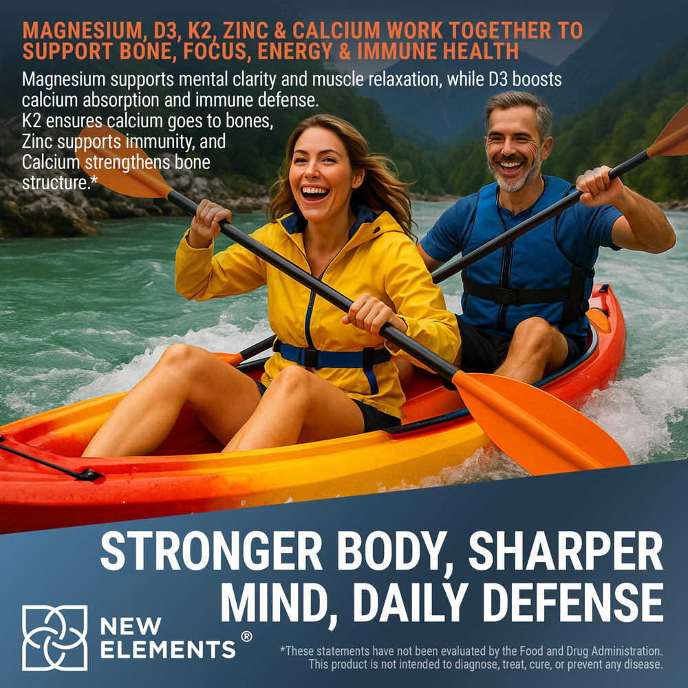 New Elements magnesium dosing with spoon for precise daily intake of highly bioavailable minerals