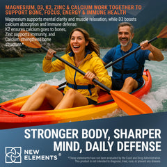 New Elements magnesium dosing with spoon for precise daily intake of highly bioavailable minerals