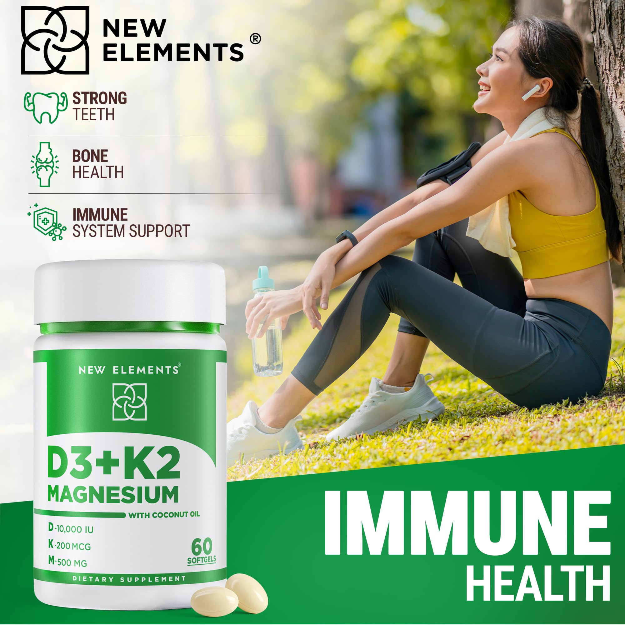 New Elements softgels in hand ready for daily routine