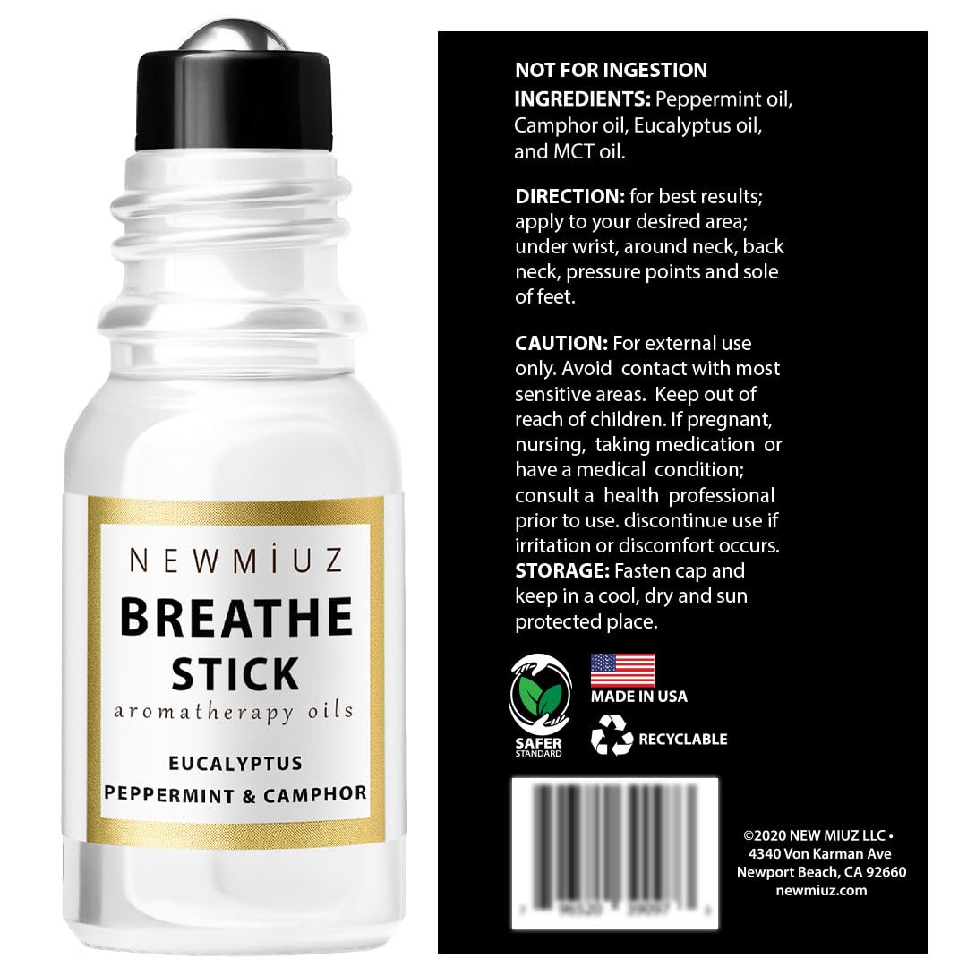Packaging detail of New Miuz Breathe Easy Roller