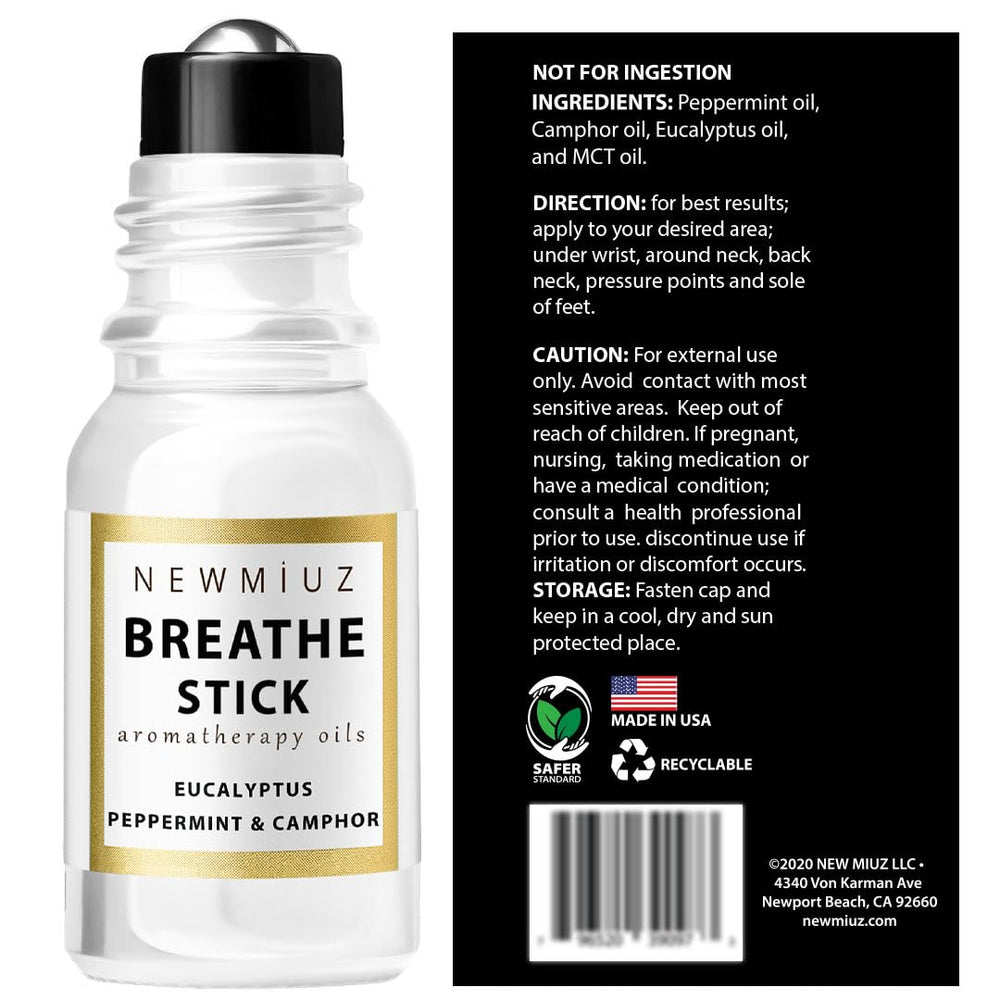 Packaging detail of New Miuz Breathe Easy Roller