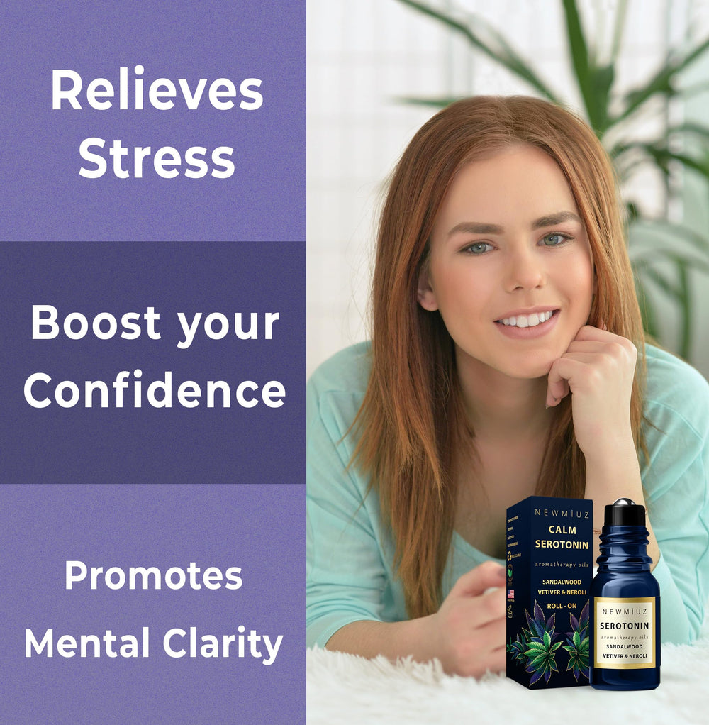 New Miuz Destress Roll-On travel-friendly size for on-the-go use.