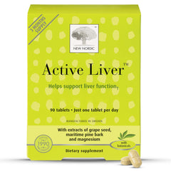 New Nordic Active Liver bottle label showing the daily liver support formula.