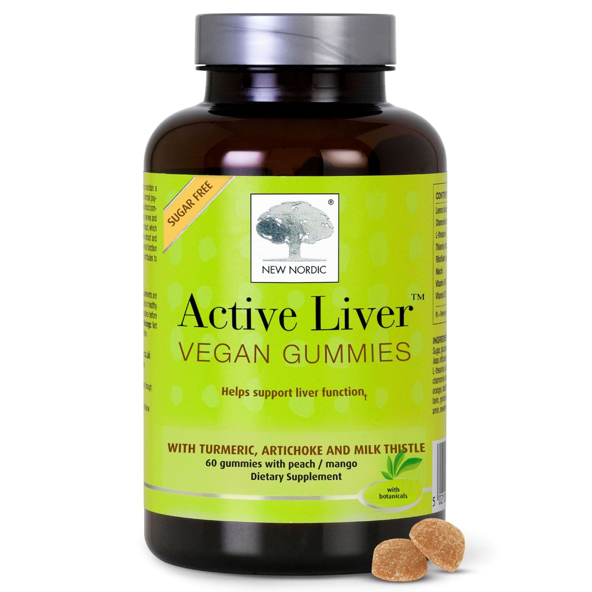 NEW NORDIC Active Liver Gummies bottle for easy daily liver support.