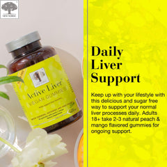 NEW NORDIC vegan, non-GMO formula in liver support gummies.