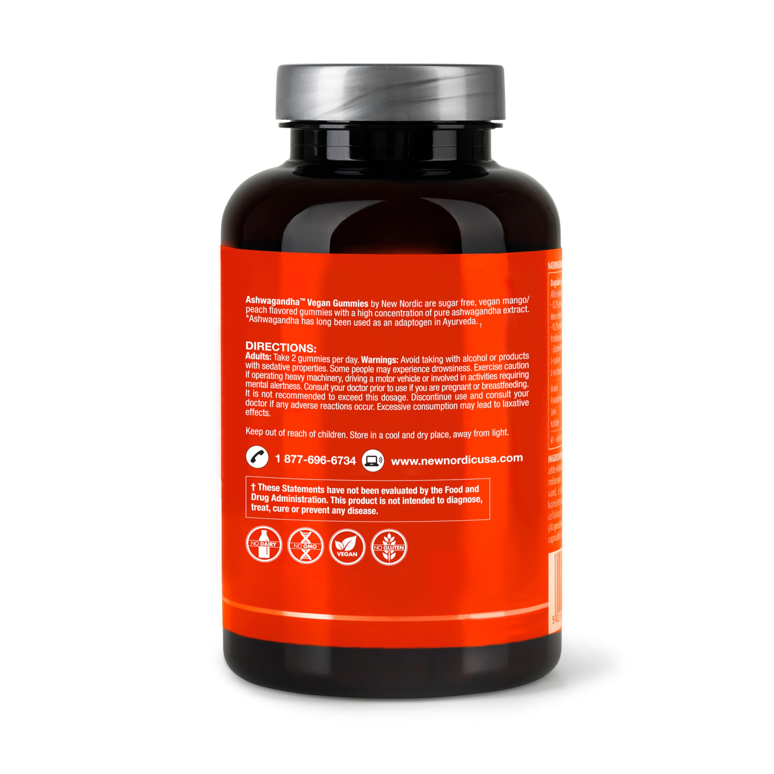 NEW NORDIC Ashwagandha Gummies in a calm evening routine setting for relaxation