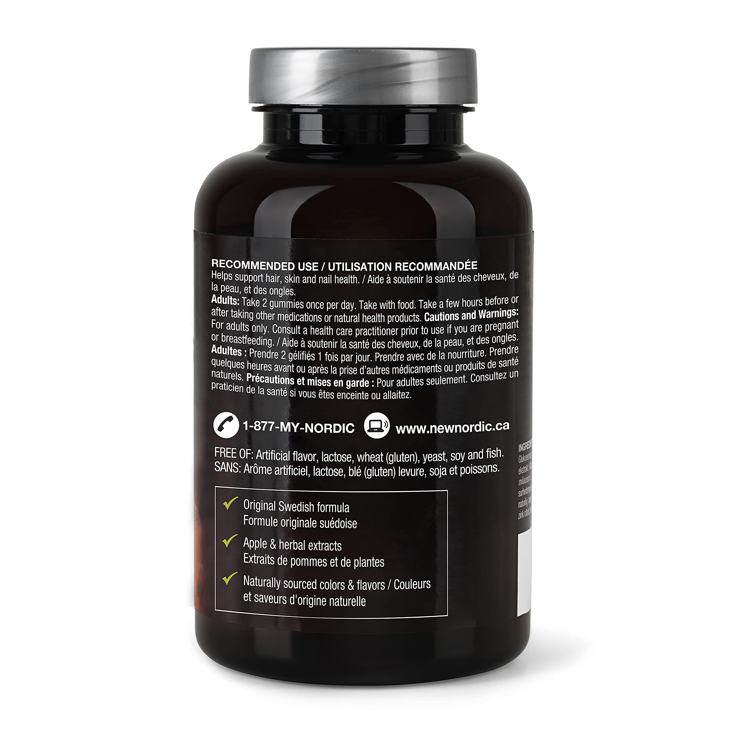 NEW NORDIC Hair Volume Gummies daily use image suggests easy wellness ritual.
