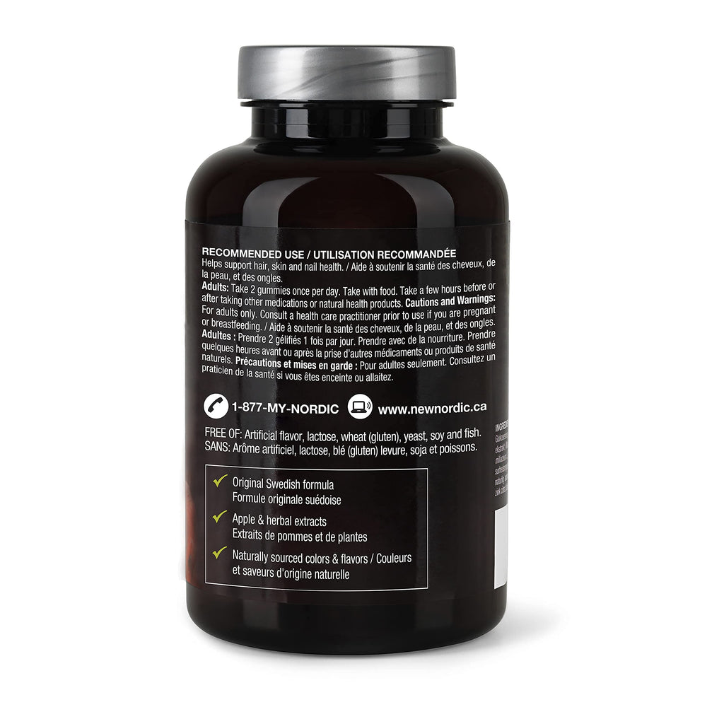 NEW NORDIC Hair Volume Gummies daily use image suggests easy wellness ritual.
