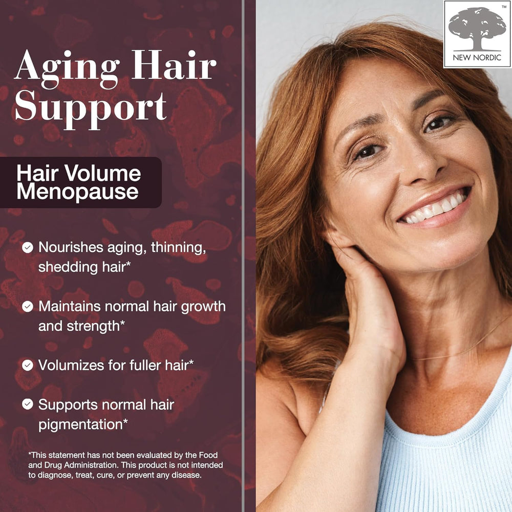 Pine bark extract in New Nordic formula supporting hair vitality