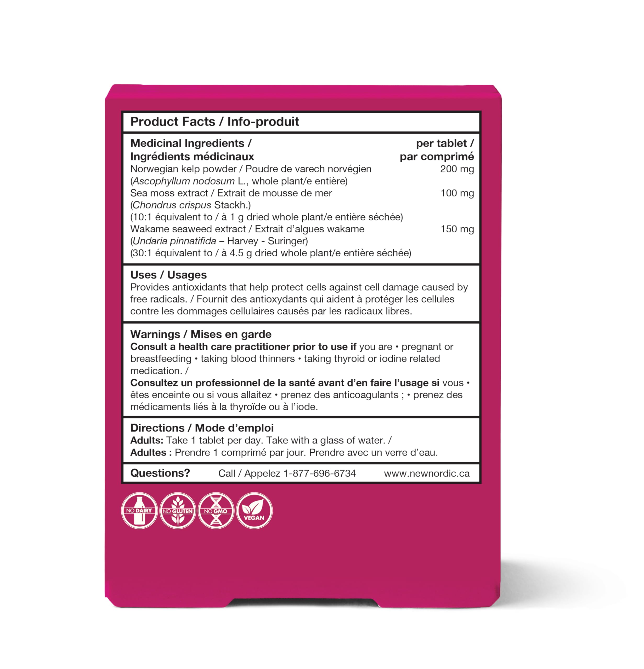 New Nordic tri-algae complex bottle highlighted for balanced wellness.