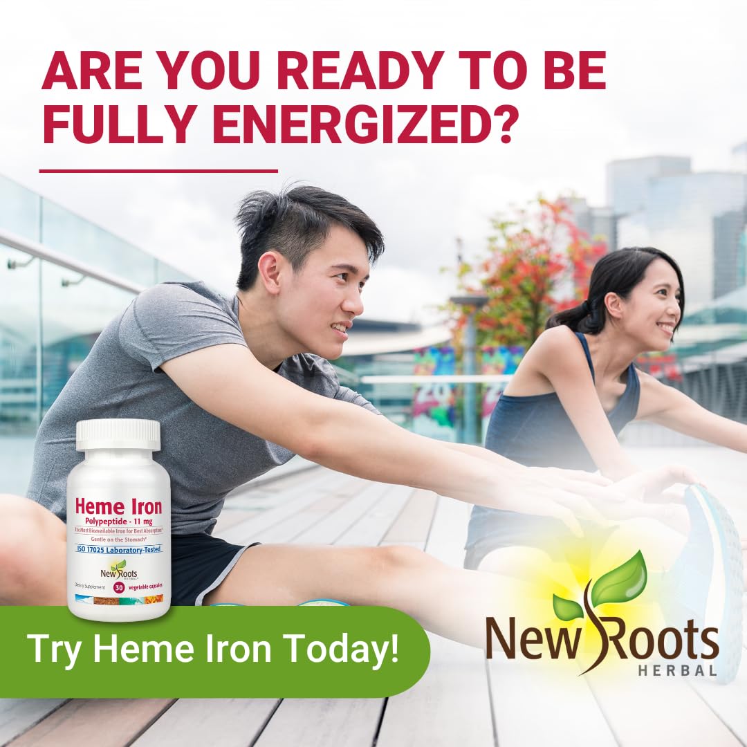 NEW ROOTS HERBAL capsules being poured showcases easy daily intake