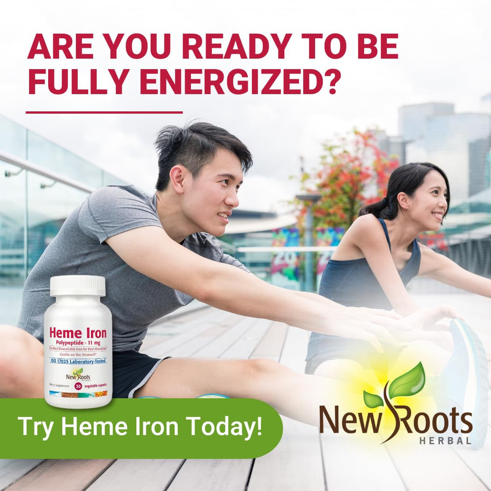NEW ROOTS HERBAL capsules being poured showcases easy daily intake