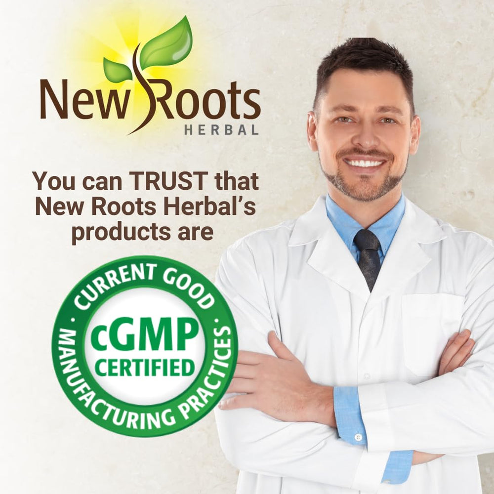 NEW ROOTS HERBAL ISO 17025 lab testing label ensures quality