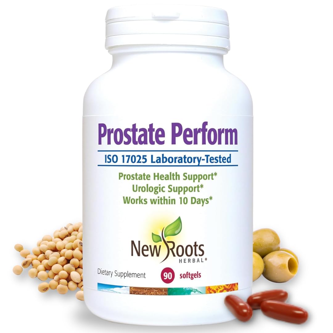 NEW ROOTS HERBAL Prostate softgels bottle supports daily urinary wellness