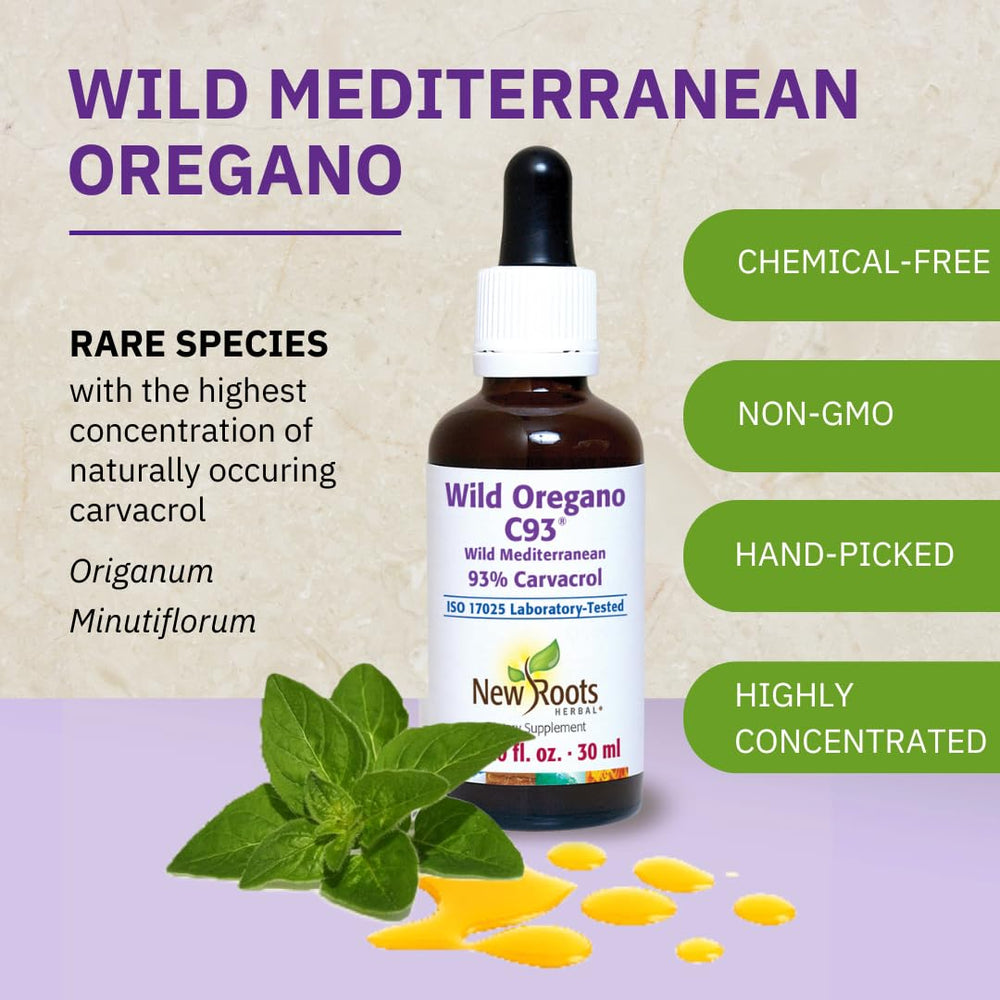 New Roots Wild Oregano Oil Drops sourced from Anatolian mountains in Turkey