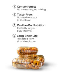 New Time Organic bee pollen capsules closeup showcases purity and potency for natural nutrition.