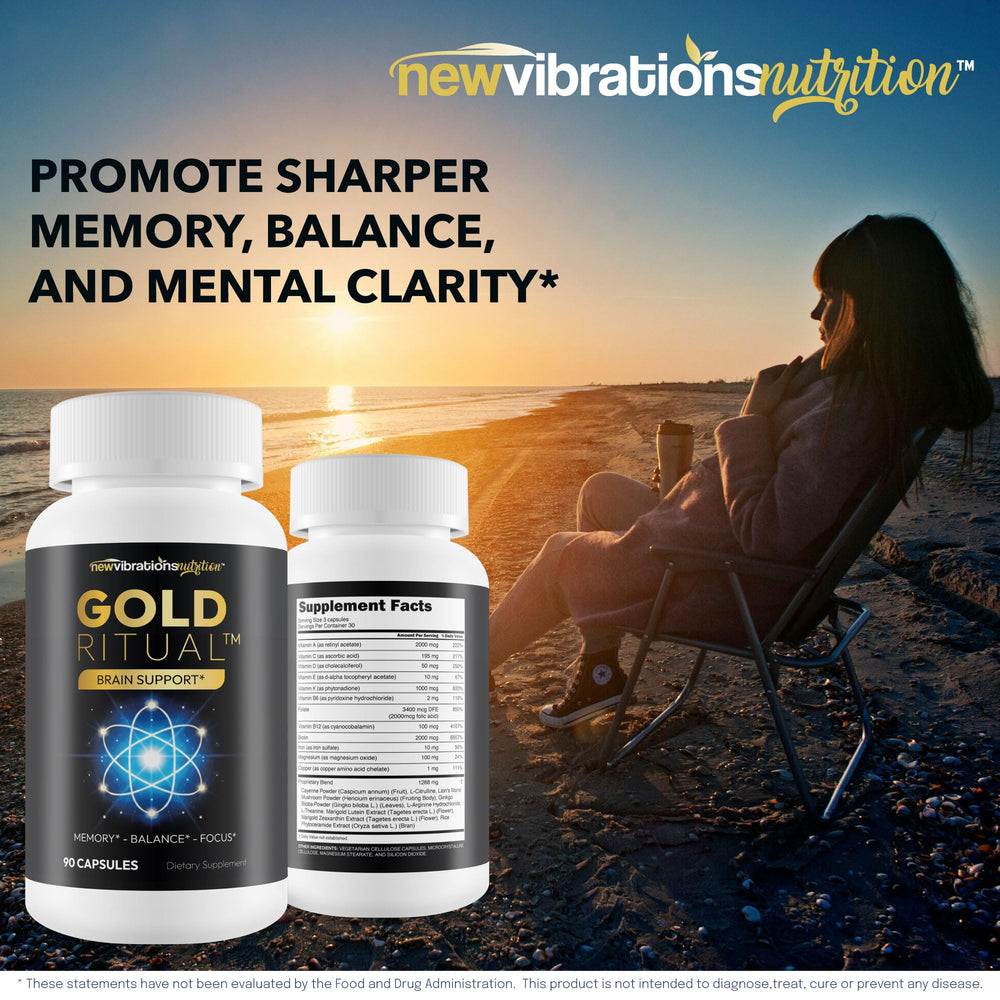 New Vibrations Gold Ritual daily-use scene demonstrates easy memory support