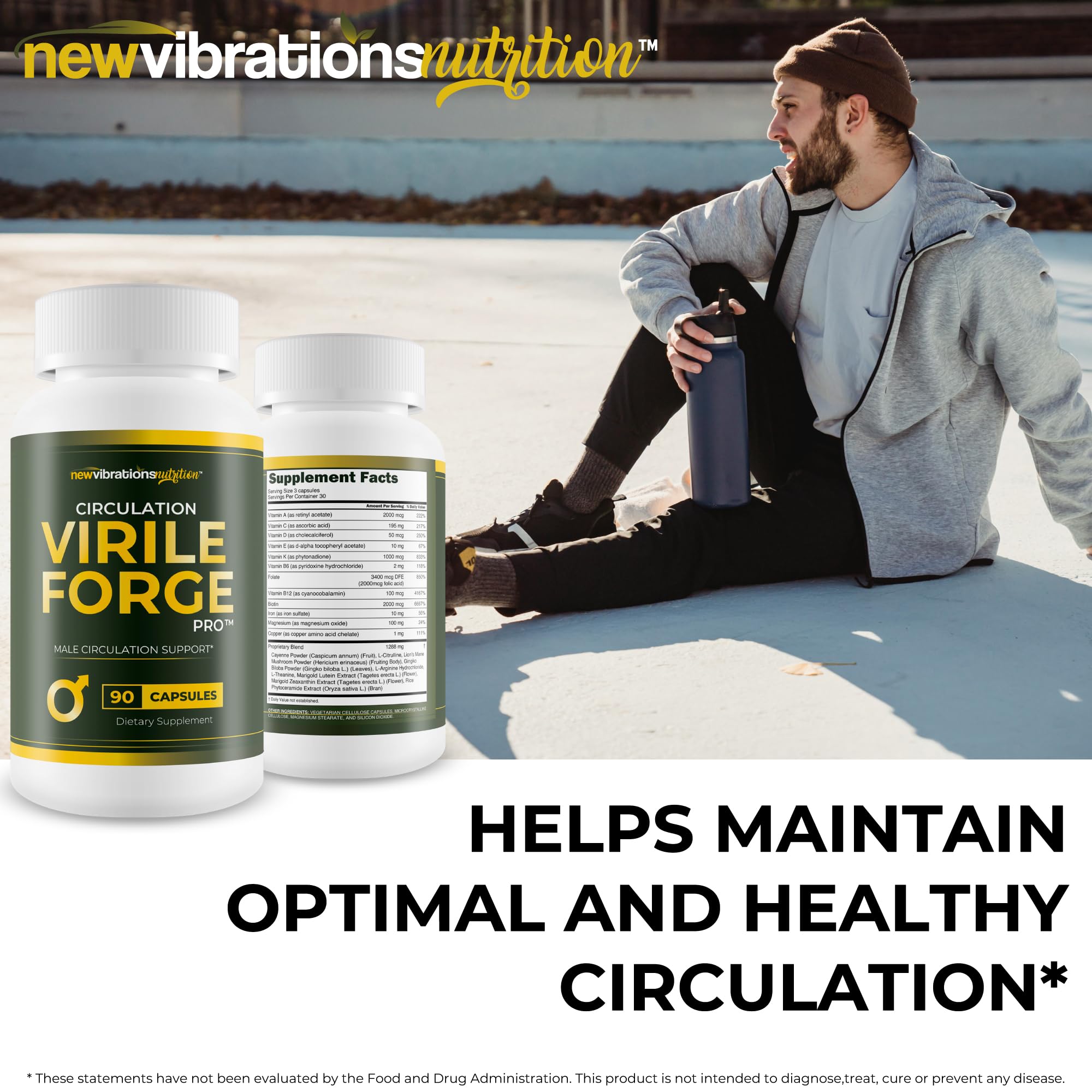 Lion's Mane Mushroom component in Circulation Virile Forge Pro linked to cognitive wellness.