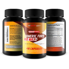 New Vibrations Nutrition Turmeric Forte Pro Max black pepper visual emphasizing absorption