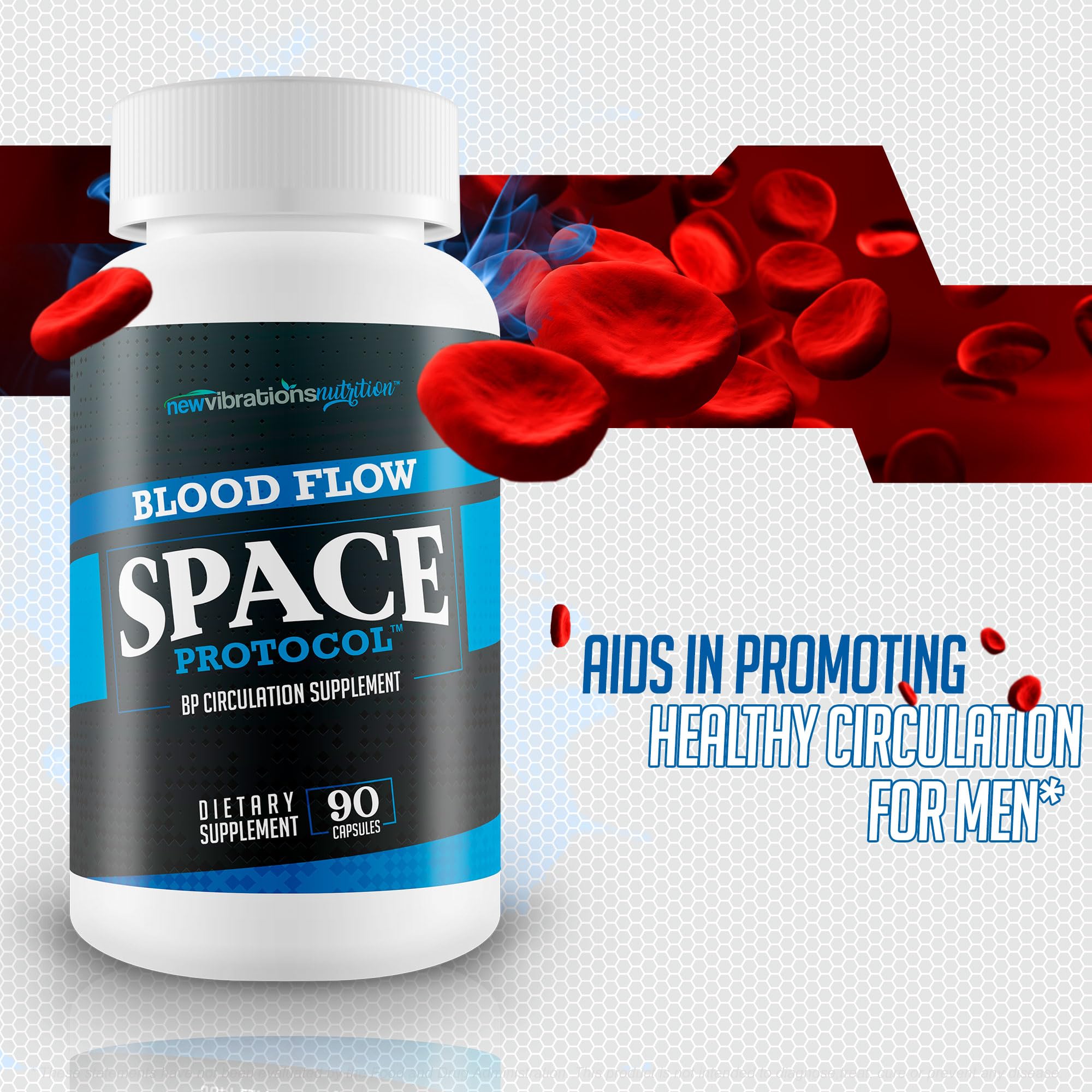 Space Protocol bottle shown with daily serving size for convenient use.