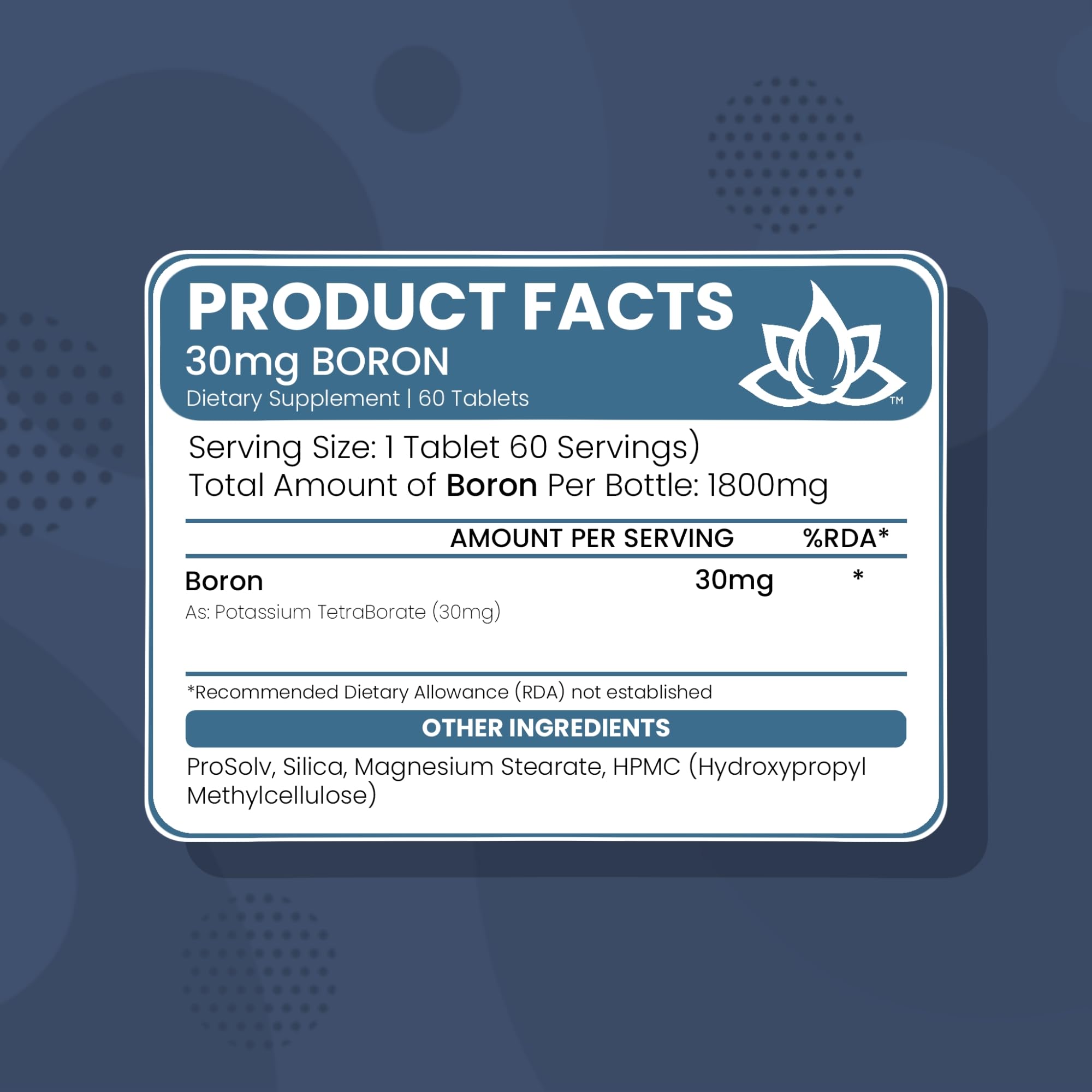 New World Health Boron mineral packaging on shelf as daily supplement.