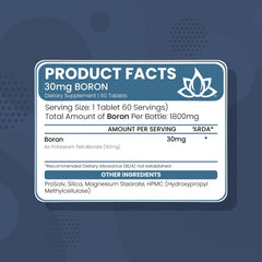 New World Health Boron mineral packaging on shelf as daily supplement.