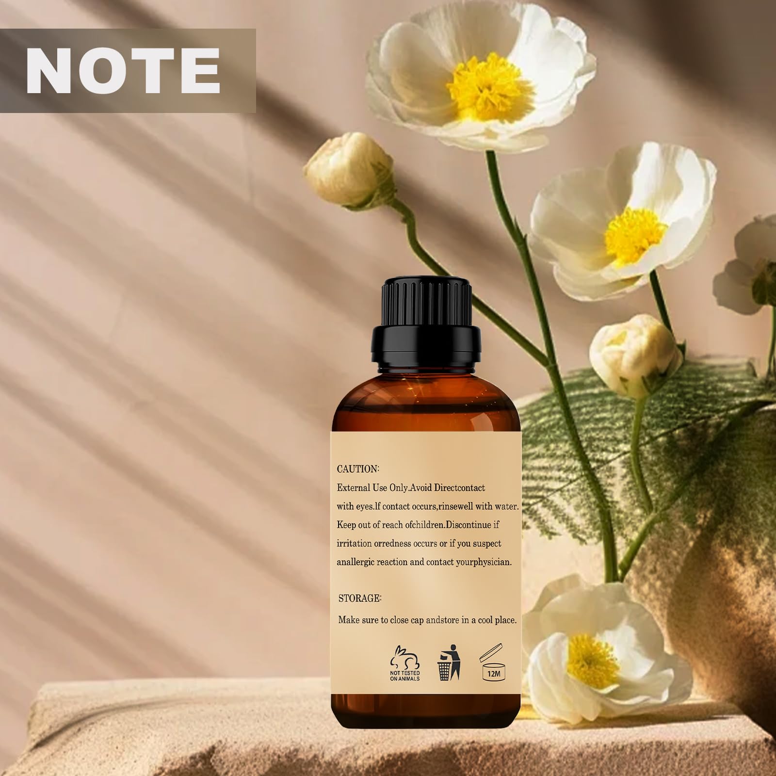NewCraft cinnamon essential oil packaging and bottle details