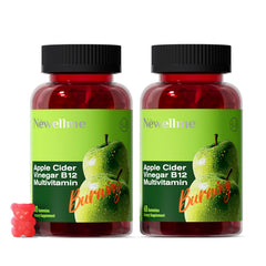NEWELLME ACV Gummies with The Mother bottle close-up for natural digestion support