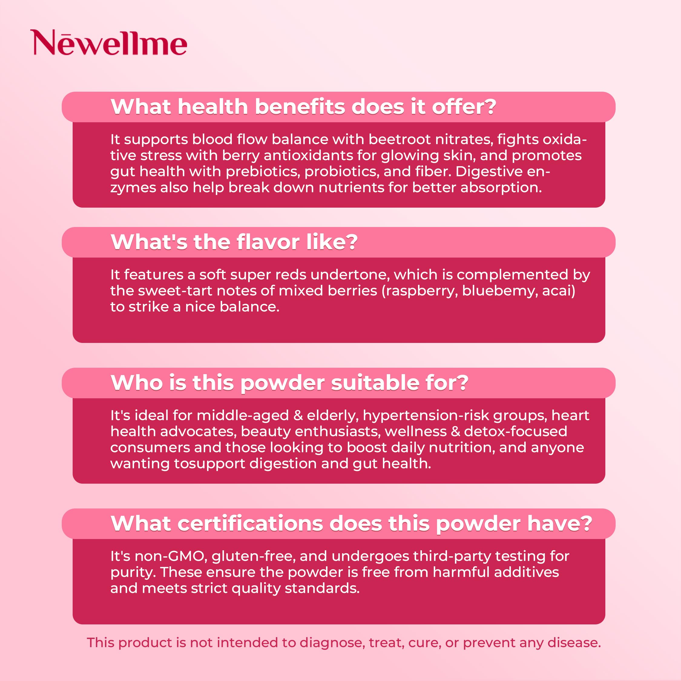 NewellMe Balance Master berry-flavored powder; ready for shakes and baking.