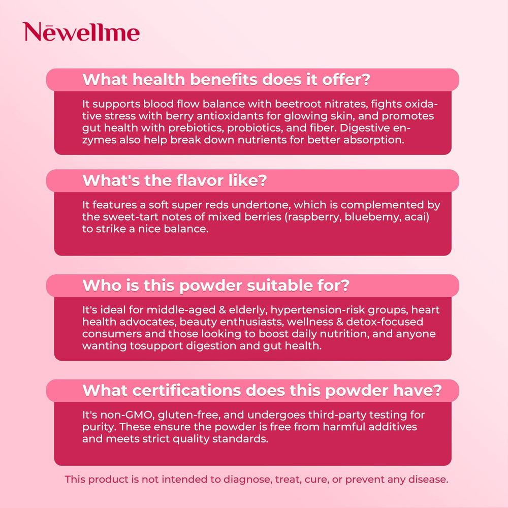 NewellMe Balance Master berry-flavored powder; ready for shakes and baking.