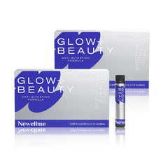 NEWELLME Glow+Beauty bottle for daily hydration and radiant skin.