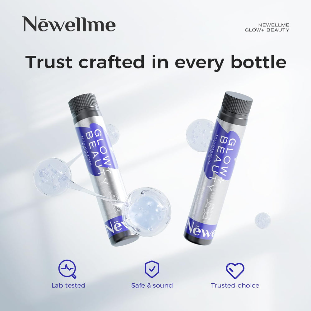 NEWELLME Glow+Beauty hair and nails support visual cue