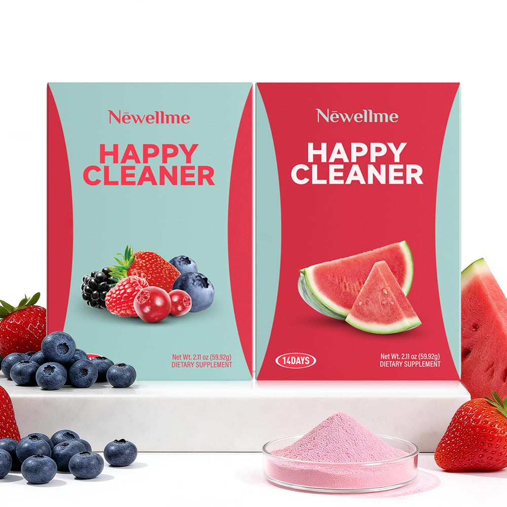 NEWELLME Happy Cleaner Super Greens Watermelon Pack for a refreshing daily boost
