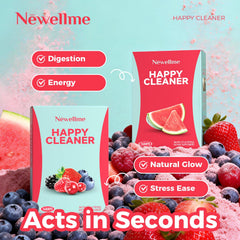 NEWELLME Happy Cleaner Super Greens Watermelon Sachet ready for quick mixing