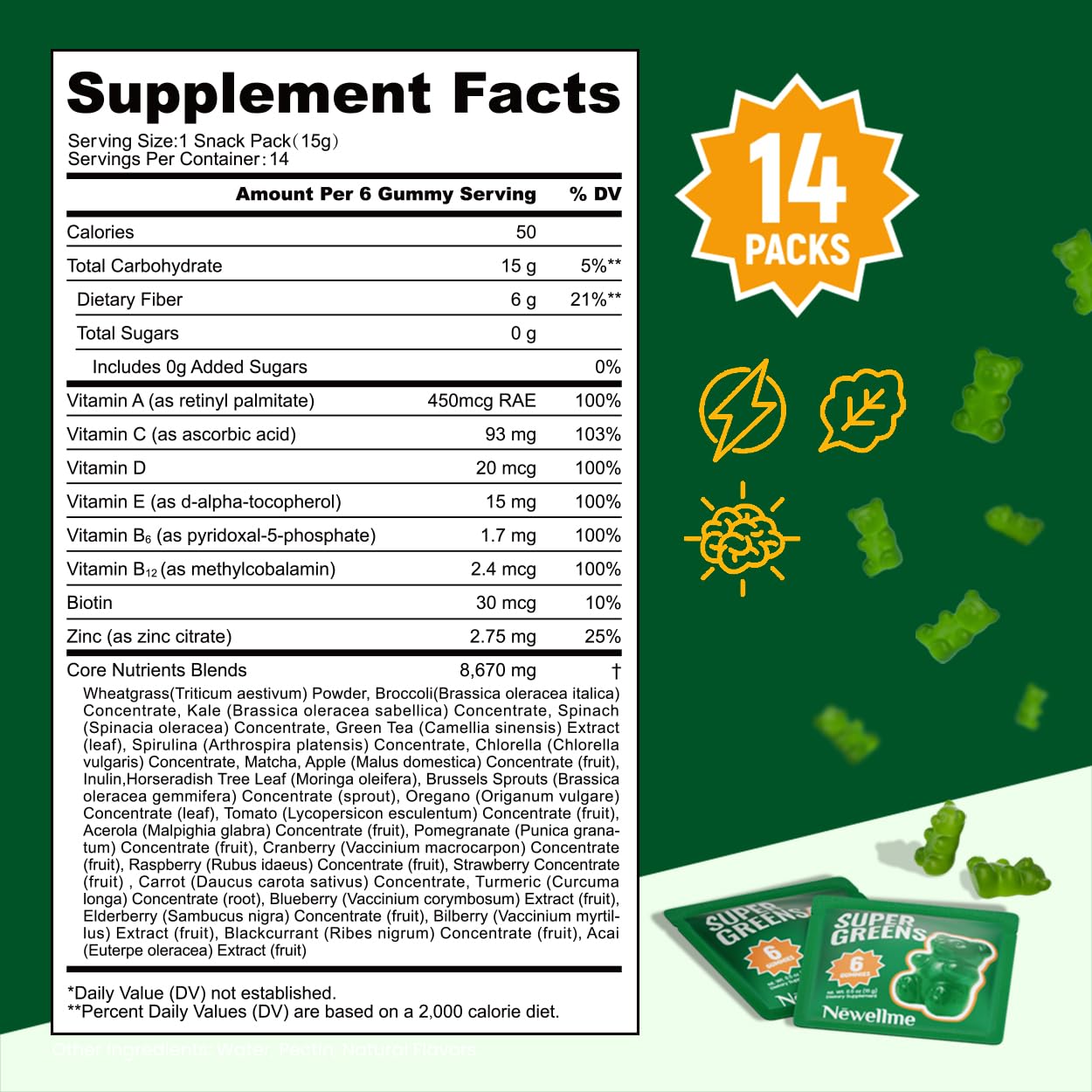 Gummies being poured from the bottle, easy bite-size supplement for daily routine.
