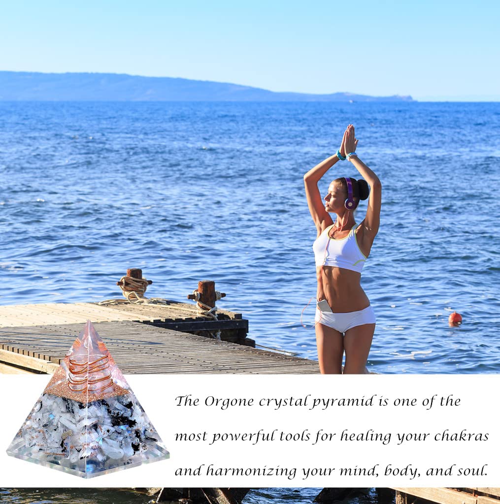 NewMainOne orgonite pyramid in living room enhances calm and inspired daily living.
